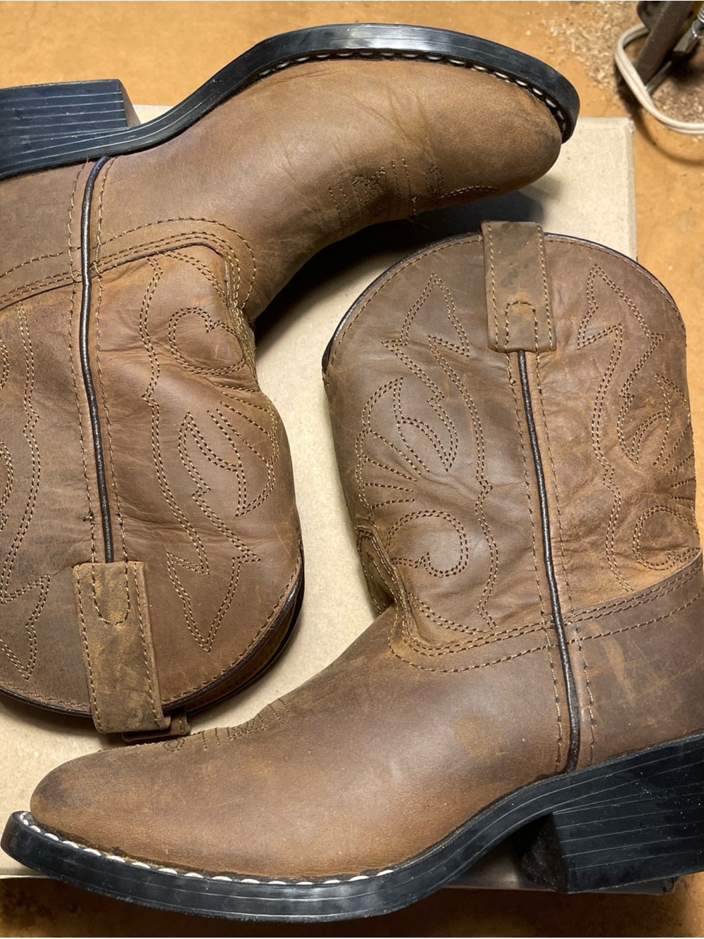 Masterson Boot Co. Kids' Brown Western Boots - Picture 7 of 8
